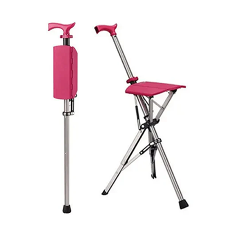 💥FREE SHIPPING-Clearance price $55.98🚶♂️Folding stool with crutches💥BEST GIFT FOR ELDERLY PEOPLE