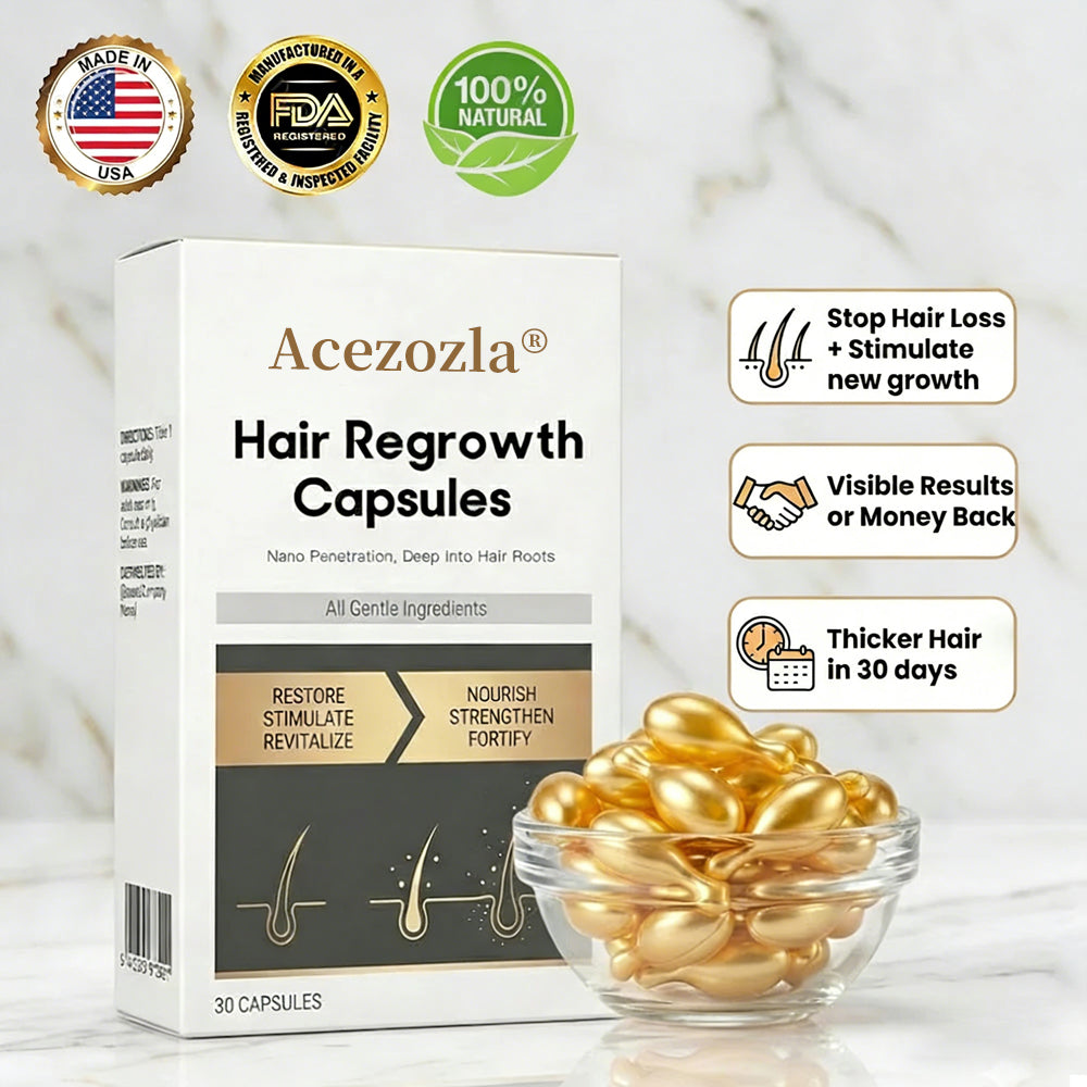 Best Seller 🎉limited-time discount | Acezozla® Hair Regrowth Capsules 💖Revive Follicles, Boost Hair Volume