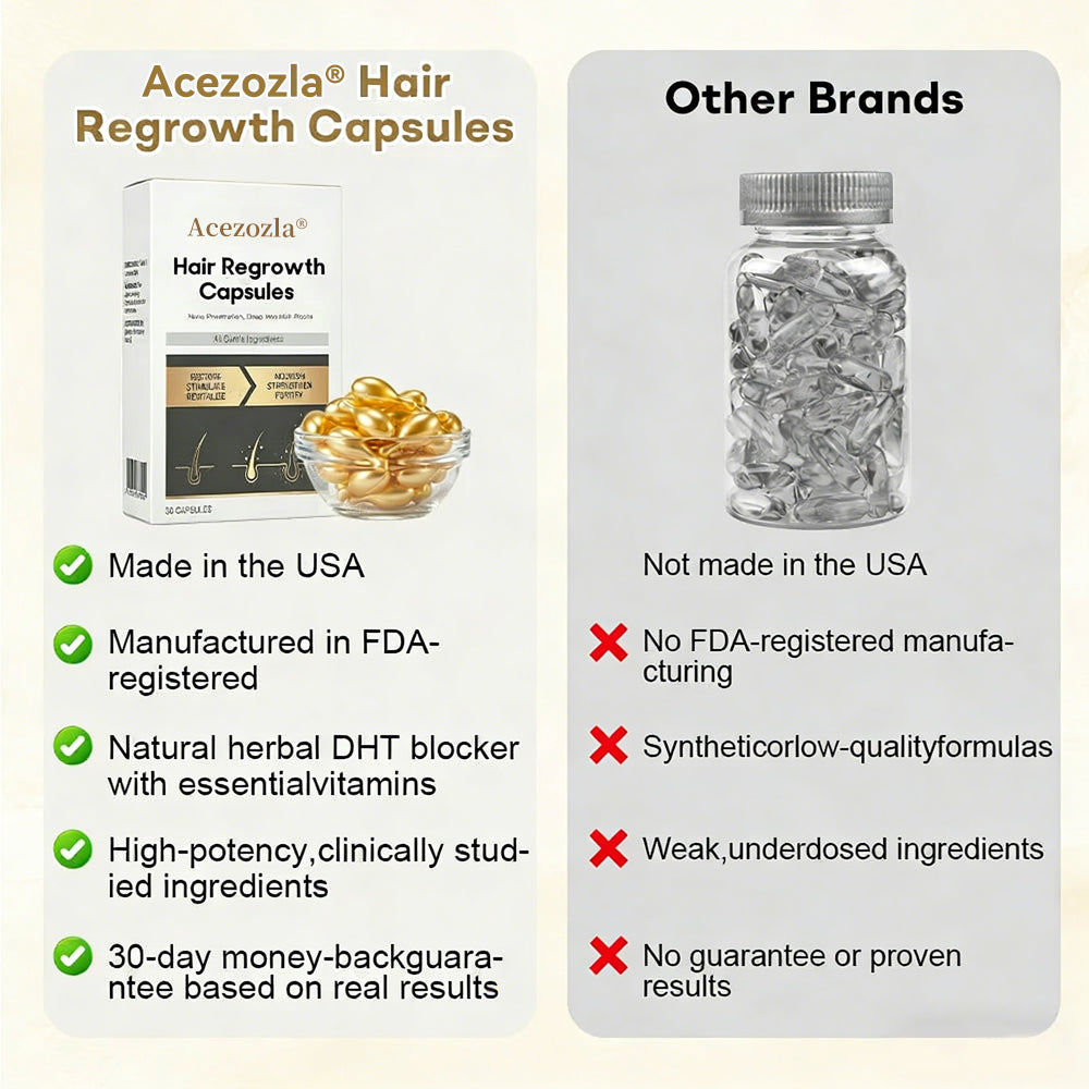 Best Seller 🎉limited-time discount | Acezozla® Hair Regrowth Capsules 💖Revive Follicles, Boost Hair Volume